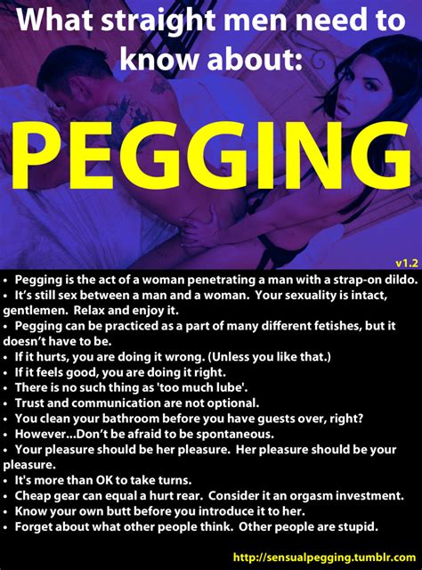 girl pegs guy|Six men open up about what its like to be pegged 